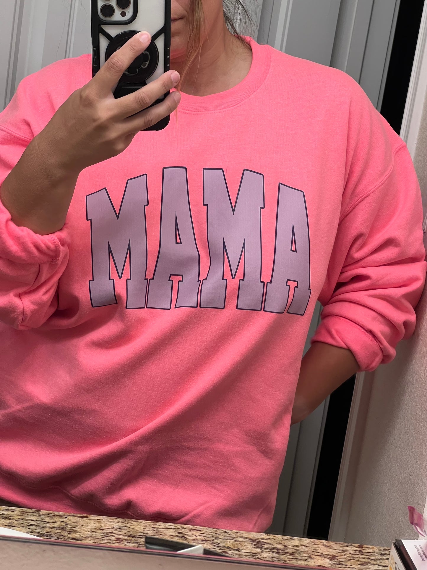 Mama pink crewneck