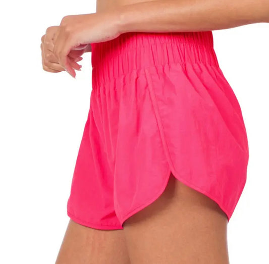 Coral windbreaker Shorts